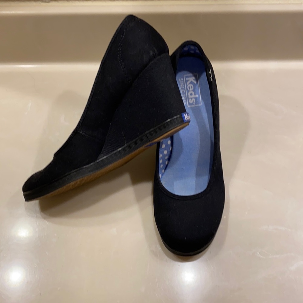 Good condition Keds canvas wedges size 9